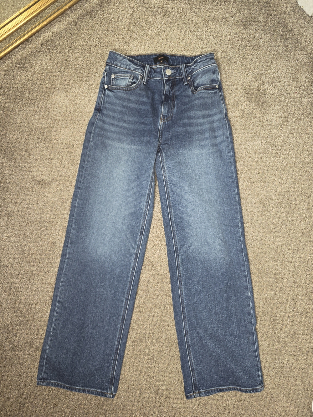 Quince Dark Blue Denim Jeans with Wide Leg Size 26